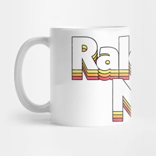 Raleigh, NC / Retro Typography Design Mug